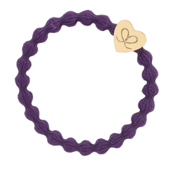 Gold Heart Purple