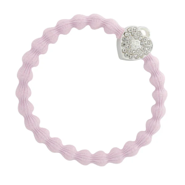 Silver Heart Lock Soft Pink